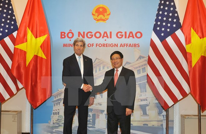 Entretien entre Pham Binh Minh et John Kerry ảnh 1 Entretien entre Pham Binh Minh et John Kerry ảnh 1