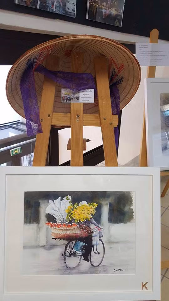 Exposition sur le Vietnam d'un peintre français ảnh 1