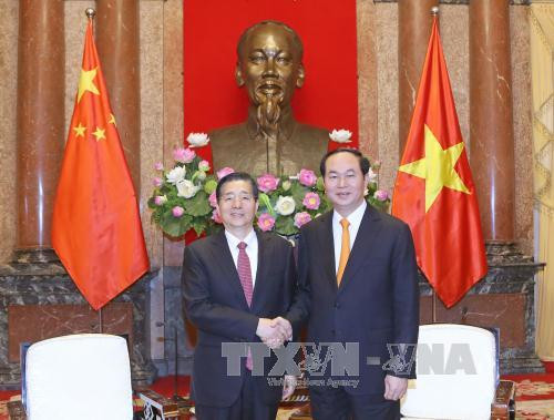 Le président Trân Dai Quang reçoit le ministre chinois de la Sécurité publique ảnh 1 Le président Trân Dai Quang reçoit le ministre chinois de la Sécurité publique ảnh 1