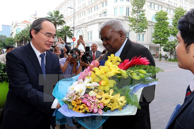 Le président de l’Assemblée nationale cubaine à Hô Chi Minh-Ville ảnh 1 Le président de l’Assemblée nationale cubaine à Hô Chi Minh-Ville ảnh 1