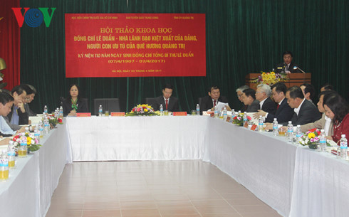 Séminaire scientifique sur l'ancien Secrétaire général du PCV, Le Duan ảnh 1 Séminaire scientifique sur l'ancien Secrétaire général du PCV, Le Duan ảnh 1