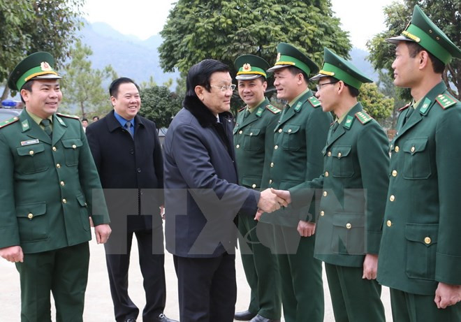 Le président Truong Tan Sang se rend à Cao Bang et Bac Kan ảnh 1 Le président Truong Tan Sang se rend à Cao Bang et Bac Kan ảnh 1