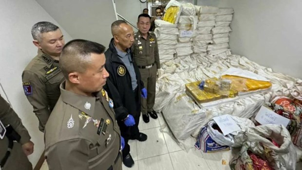 La police thaïlandaise saisit des drogues d'une valeur de 8 millions de dollars ảnh 1 La police thaïlandaise saisit des drogues d'une valeur de 8 millions de dollars ảnh 1