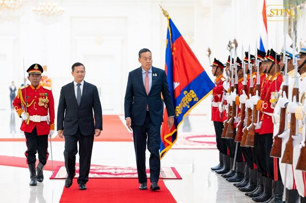 Les Premiers ministres cambodgien et thaïlandais conviennent de renforcer leurs liens économiques ảnh 1 Les Premiers ministres cambodgien et thaïlandais conviennent de renforcer leurs liens économiques ảnh 1