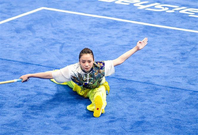 ASIAD 19 : Duong Thuy Vi et Bac Thi Khiêm en bronze en wushu et taekwondo ảnh 1