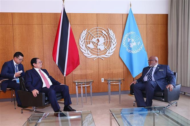 Le PM Pham Minh Chinh rencontre le président de la 78e session de l’AG de l'ONU ảnh 1 Le PM Pham Minh Chinh rencontre le président de la 78e session de l’AG de l'ONU ảnh 1