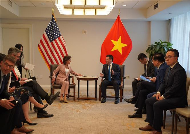 Le Vietnam et les États-Unis discutent de la promotion de leurs relations économiques ảnh 1 Le Vietnam et les États-Unis discutent de la promotion de leurs relations économiques ảnh 1