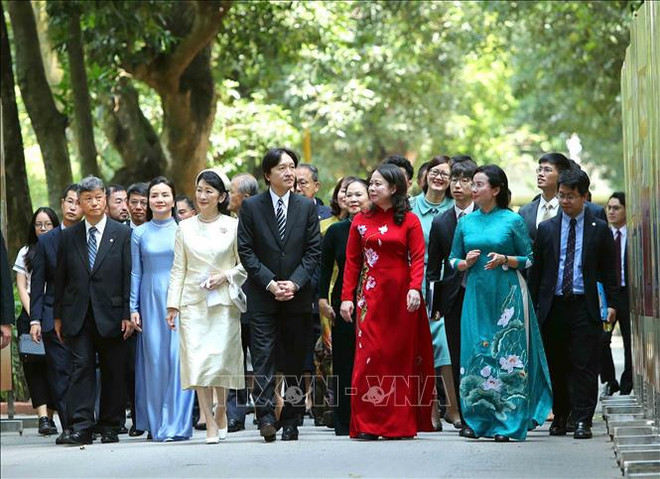 La vice-présidente vietnamienne rencontre le prince héritier et la princesse héritière du Japon ảnh 2 La vice-présidente vietnamienne rencontre le prince héritier et la princesse héritière du Japon ảnh 2