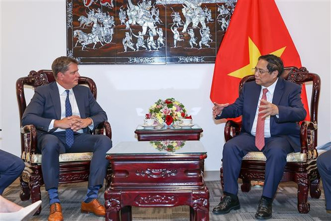 Le PM rencontre la secrétaire américaine au Trésor et des dirigeants des entreprises américaines ảnh 3 Le PM rencontre la secrétaire américaine au Trésor et des dirigeants des entreprises américaines ảnh 3