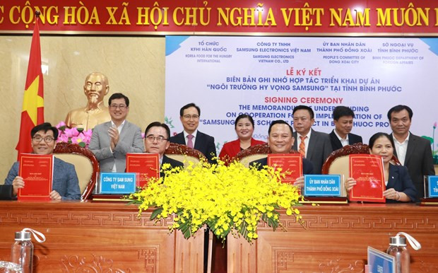 L'école Samsung Hope sera construite dans la province de Binh Phuoc ảnh 1 L'école Samsung Hope sera construite dans la province de Binh Phuoc ảnh 1