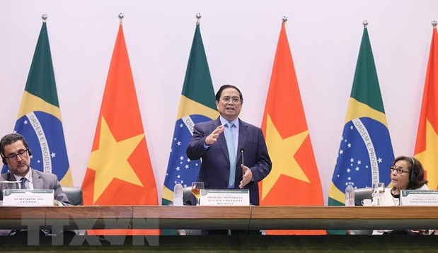 Le Premier ministre retourne à Hanoï, terminant ses voyages aux États-Unis et au Brésil ảnh 1 Le Premier ministre retourne à Hanoï, terminant ses voyages aux États-Unis et au Brésil ảnh 1