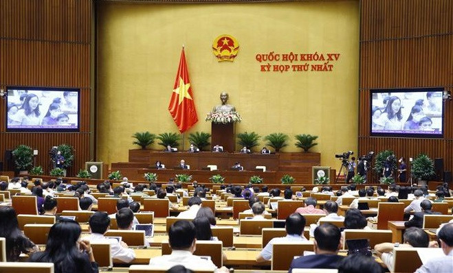 Dernier jour de travail de la première session de la 15e Assemblée nationale ảnh 1 Dernier jour de travail de la première session de la 15e Assemblée nationale ảnh 1