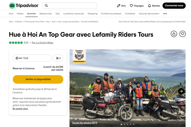 Deux circuits au Vietnam élus par Tripadvisor parmi les meilleures expériences du monde en 2021 ảnh 1