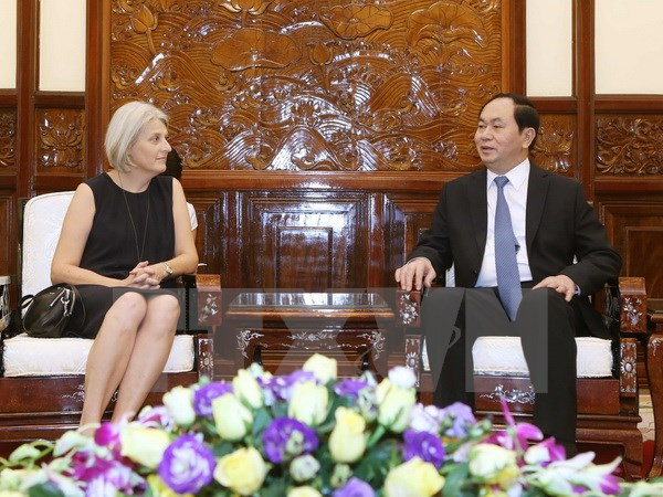 Le chef de l'Etat reçoit la nouvelle ambassadrice du Danemark ảnh 1