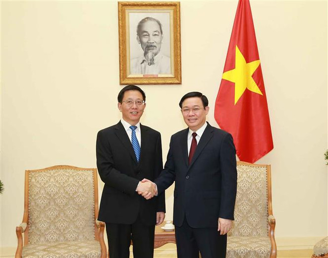 Le vice-PM Vuong Dinh Hue reçoit un dirigeant de la province chinoise du Yunnan ảnh 1 Le vice-PM Vuong Dinh Hue reçoit un dirigeant de la province chinoise du Yunnan ảnh 1