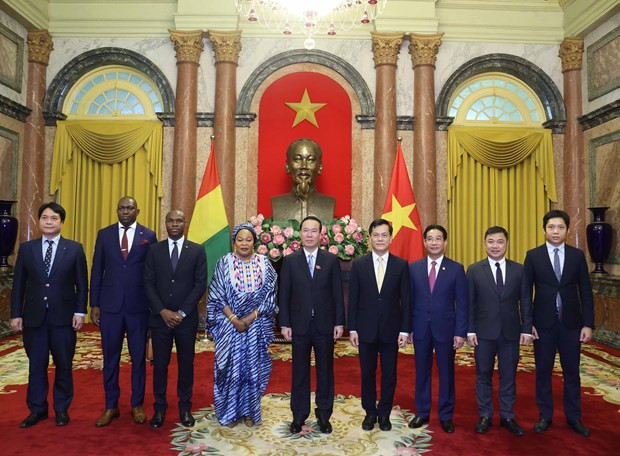 Le président Vo Van Thuong reçoit les nouveaux ambassadeurs étrangers ảnh 4 Le président Vo Van Thuong reçoit les nouveaux ambassadeurs étrangers ảnh 4