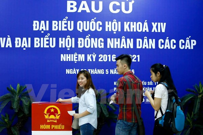 Les électeurs enthousiastes en cette fête des élections ảnh 3 Les électeurs enthousiastes en cette fête des élections ảnh 3