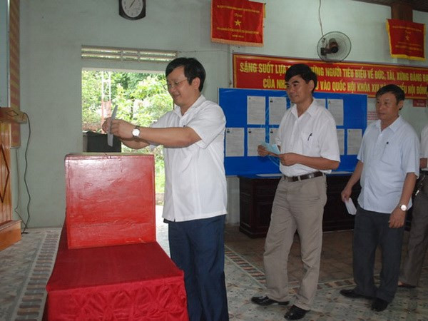 Les électeurs enthousiastes en cette fête des élections ảnh 2 Les électeurs enthousiastes en cette fête des élections ảnh 2