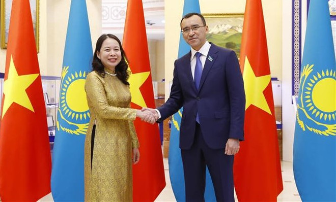 Activités de la vice-présidente Vo Thi Anh Xuan au Kazakhstan ảnh 1 Activités de la vice-présidente Vo Thi Anh Xuan au Kazakhstan ảnh 1