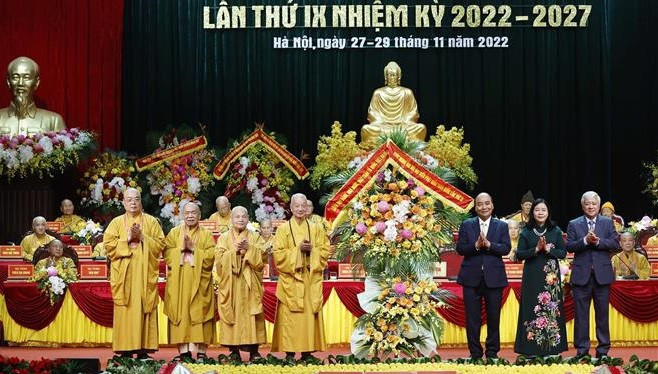 Ouverture du 9e Congrès national des délégués de l’Église bouddhique du Vietnam ảnh 1 Ouverture du 9e Congrès national des délégués de l’Église bouddhique du Vietnam ảnh 1