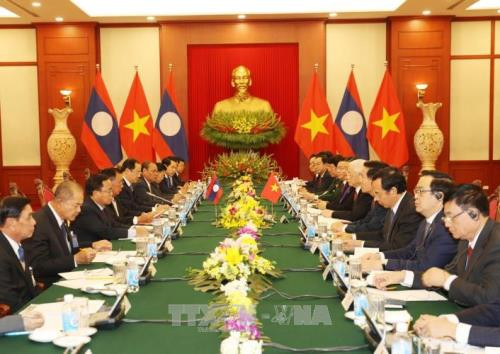 Entretien Nguyen Phu Trong - Bounnhang Vorachith ảnh 1 Entretien Nguyen Phu Trong - Bounnhang Vorachith ảnh 1