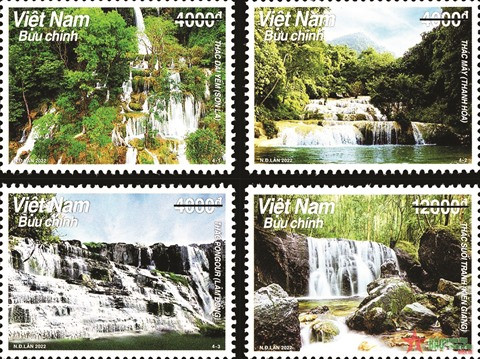 Quatre cascades célèbres se donnent en spectacle sur les timbres-poste ảnh 2