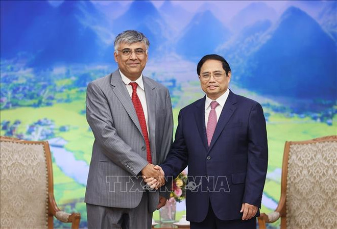 Le Premier ministre Pham Minh Chinh reçoit une délégation du FMI ảnh 1