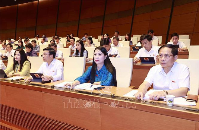 L’Assemblée nationale adopte le projet de loi sur les transactions électroniques (modifiée) ảnh 1 L’Assemblée nationale adopte le projet de loi sur les transactions électroniques (modifiée) ảnh 1