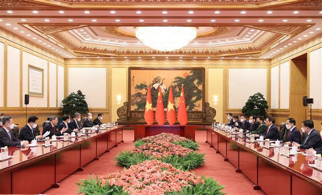 Vietnam-Chine: entretien entre les deux Premier ministres ảnh 1 Vietnam-Chine: entretien entre les deux Premier ministres ảnh 1