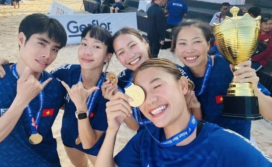 Le Vietnam défend le titre de champion d'Asie de beach handball ảnh 1 Le Vietnam défend le titre de champion d'Asie de beach handball ảnh 1