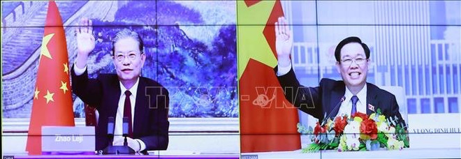 Vietnam-Chine : entretien virtuel entre les deux chefs des organes législatifs ảnh 3 Vietnam-Chine : entretien virtuel entre les deux chefs des organes législatifs ảnh 3