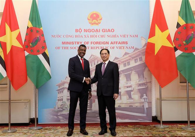 Vietnam-Dominique: Entretien entre les ministres des Affaires étrangères ảnh 1 Vietnam-Dominique: Entretien entre les ministres des Affaires étrangères ảnh 1