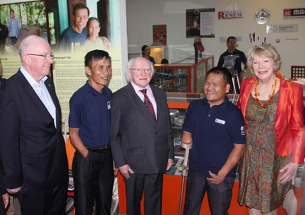 Le président irlandais visite la province de Quang Tri ảnh 1 Le président irlandais visite la province de Quang Tri ảnh 1