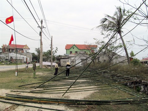 Les perches rituelles dans les villages de pêche à Quang Binh ảnh 1 Les perches rituelles dans les villages de pêche à Quang Binh ảnh 1