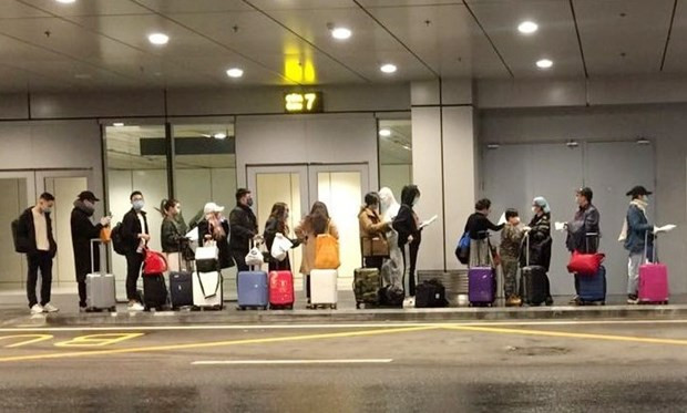 Prélever les échantillons des passagers pour les tests du COVID-19 à l’aéroport ảnh 1 Prélever les échantillons des passagers pour les tests du COVID-19 à l’aéroport ảnh 1