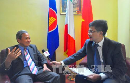 Les relations entre le Vietnam et l'Italie sont en meilleure période de développement ảnh 1 Les relations entre le Vietnam et l'Italie sont en meilleure période de développement ảnh 1