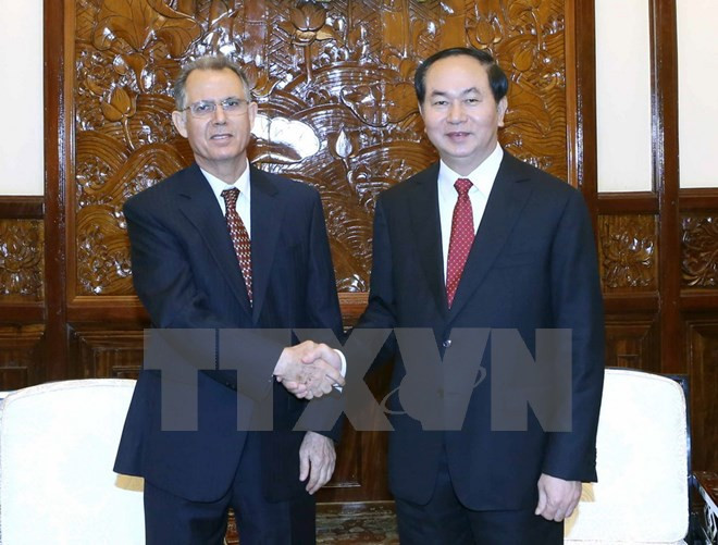 Le chef de l'État vietnamien reçoit l’ambassadeur marocain ảnh 1 Le chef de l'État vietnamien reçoit l’ambassadeur marocain ảnh 1