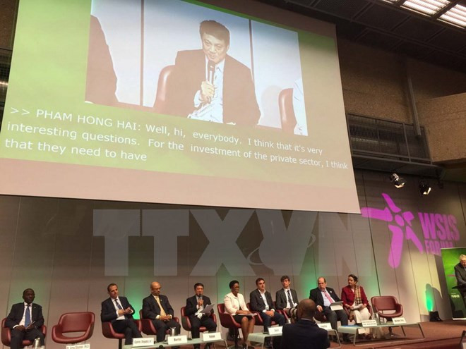 Le Vietnam participe au Forum du Sommet mondial sur la société de l’information à Genève ảnh 1 Le Vietnam participe au Forum du Sommet mondial sur la société de l’information à Genève ảnh 1