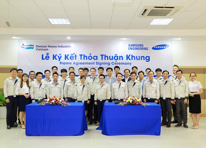 Doosan Vina déploie la première commande signée avec Samsung Engineering ảnh 1 Doosan Vina déploie la première commande signée avec Samsung Engineering ảnh 1