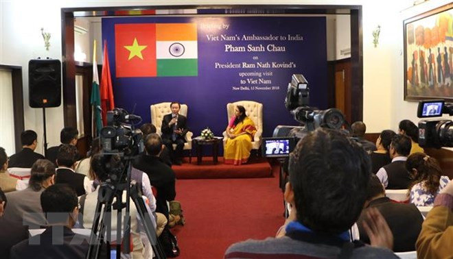 Une conférence de presse sur la prochaine visite du président indien au Vietnam ảnh 1 Une conférence de presse sur la prochaine visite du président indien au Vietnam ảnh 1