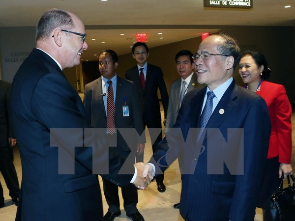 Activités du président de l'AN Nguyen Sinh Hung à l'ONU ảnh 1 Activités du président de l'AN Nguyen Sinh Hung à l'ONU ảnh 1