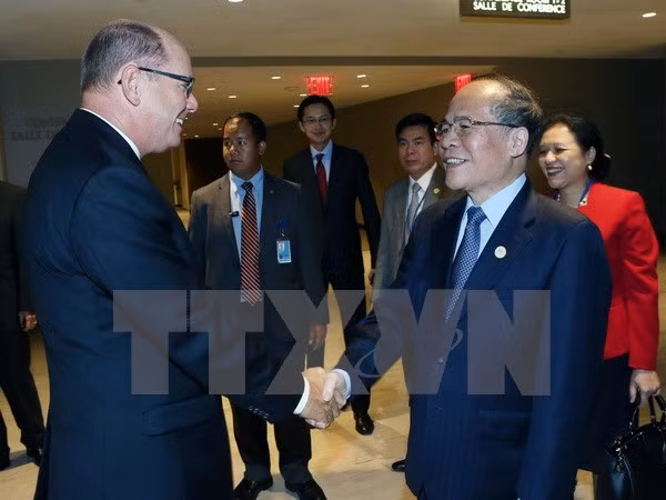 Activités du président de l'AN Nguyen Sinh Hung à l'ONU ảnh 1