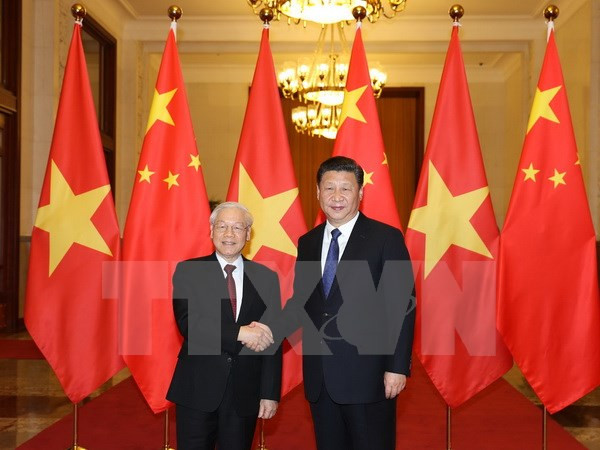 Le leader du PCV félicite le secrétaire général du Parti communiste chinois ảnh 1 Le leader du PCV félicite le secrétaire général du Parti communiste chinois ảnh 1