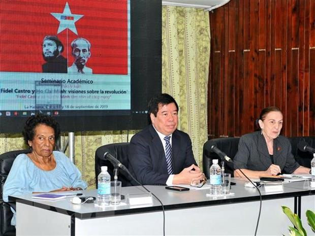 Les visions de Hô Chi Minh et Fidel Castro sur la révolution réaffirmées ảnh 1 Les visions de Hô Chi Minh et Fidel Castro sur la révolution réaffirmées ảnh 1