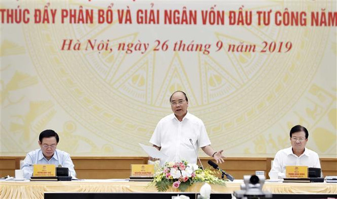 Le PM demande d’accélérer le décaissement des investissements publics d’ici 2020 ảnh 1 Le PM demande d’accélérer le décaissement des investissements publics d’ici 2020 ảnh 1