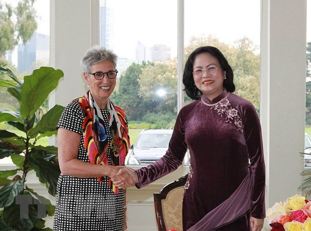 La vice-présidente Dang Thi Ngoc Thinh rencontre des dirigeants du Victoria (Australie) ảnh 1 La vice-présidente Dang Thi Ngoc Thinh rencontre des dirigeants du Victoria (Australie) ảnh 1