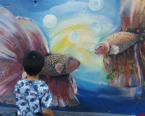 Dà Nang: des fresques murales en plein cœur de la ville ảnh 7