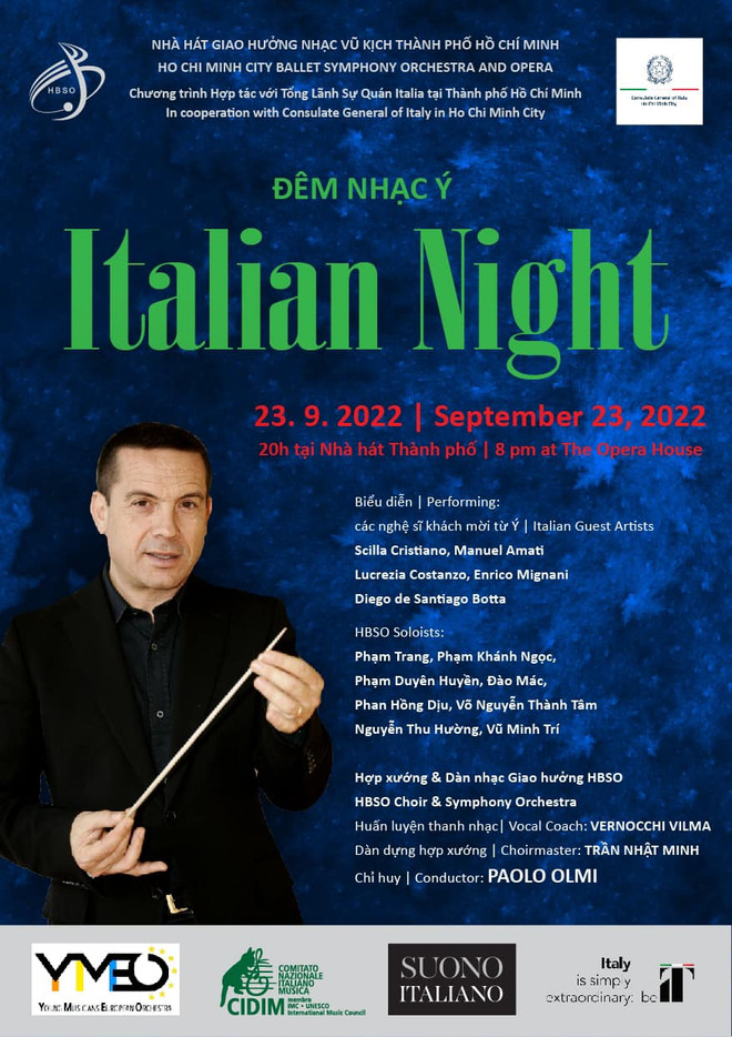 Rendez-vous à la soirée d'opéra et de musique classique "Italian Night" à Ho Chi Minh-Ville ảnh 1