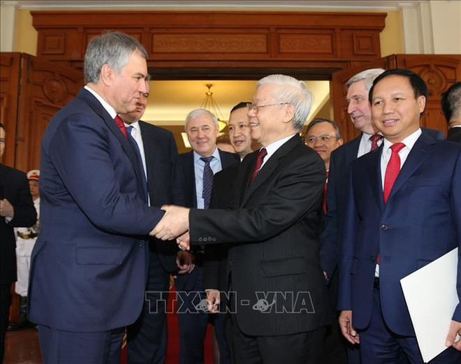 Le président de la Douma d’Etat russe termine sa visite officielle au Vietnam ảnh 1 Le président de la Douma d’Etat russe termine sa visite officielle au Vietnam ảnh 1