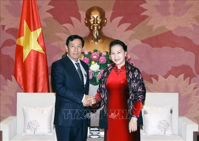 La présidente de l’AN reçoit une délégation du Parti birman USDP ảnh 1 La présidente de l’AN reçoit une délégation du Parti birman USDP ảnh 1